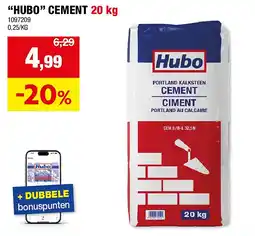 Hubo “HUBO” CEMENT 20 kg aanbieding