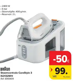 Carrefour Stoomcentrale CareStyle 3 IS3132WH aanbieding