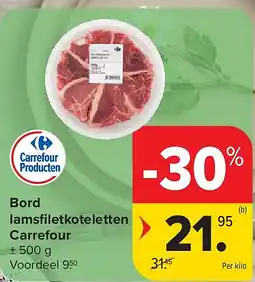Carrefour Bord lamsfi letkoteletten Carrefour aanbieding