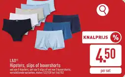ALDI L&D Hipsters, slips of boxershorts aanbieding