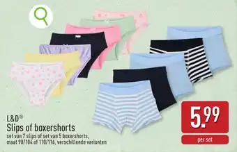 L&D Slips of boxershorts