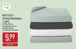 ALDI Novitesse jersey hoeslaken aanbieding