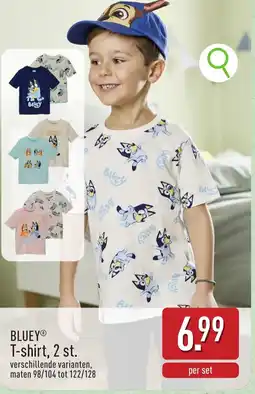 ALDI Bluey t-shirt aanbieding