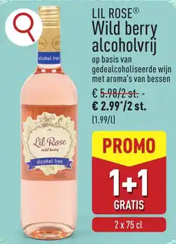 ALDI Lil Rose Wild berry alcoholvrij aanbieding