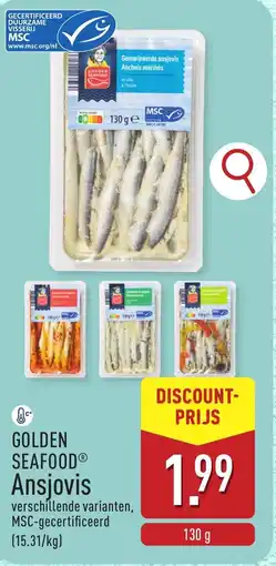 ALDI Golden seafood ansjovis aanbieding