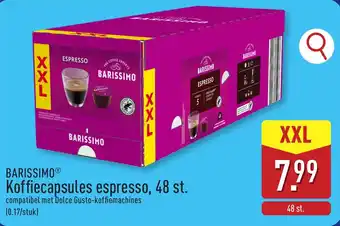 ALDI Barissimo koffiecapsules espresso aanbieding