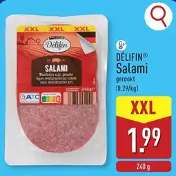 ALDI Délifin salami aanbieding