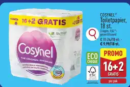 ALDI Cosynel Toiletpapier, aanbieding