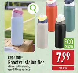 ALDI Crofton roestvrijstalen fles aanbieding