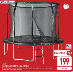 ALDI Crane trampoline met veiligheidsnet aanbieding