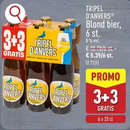 ALDI Tripel D'anvers blond bier aanbieding