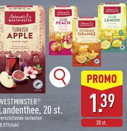 ALDI Westminster landenthee aanbieding