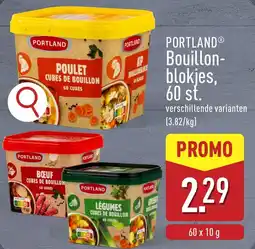 ALDI Portland bouillonblokjes aanbieding