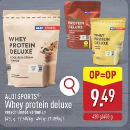 ALDI Aldi sports whey protein deluxe aanbieding