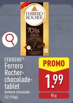 ALDI Ferrero ferrero rocher chocoladetablet aanbieding