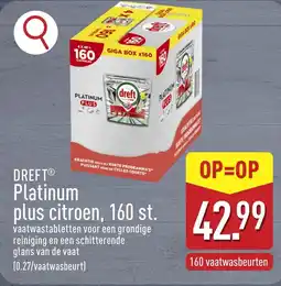 ALDI Dreft platinum plus citroen aanbieding