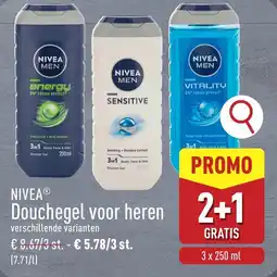 ALDI Nivea douchegel voor heren aanbieding