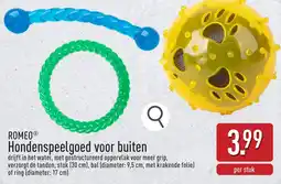 ALDI Romeo hondenspeelgoed voor buiten aanbieding