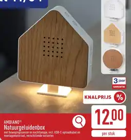 ALDI Ambiano natuurgeluidenbox aanbieding