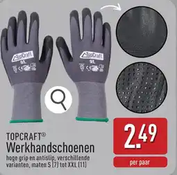 ALDI Topcraft werkhandschoenen aanbieding