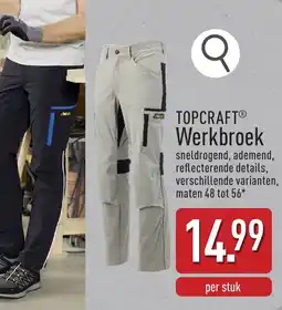 ALDI Topcraft werkbroek aanbieding