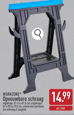 ALDI Workzonep opvouwbare schraag aanbieding