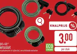 ALDI Ride+go fietsslot aanbieding