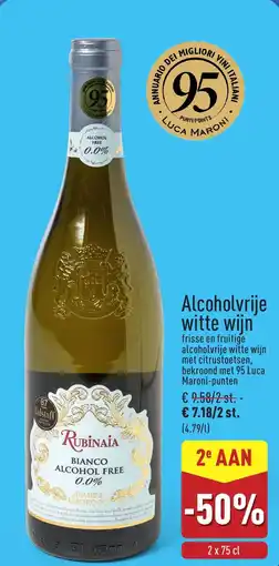 ALDI Alcoholvrije witte wijn aanbieding