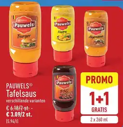 ALDI Pauwels tafelsaus aanbieding
