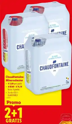 Lidl Chaudfontaine Mineraalwater aanbieding