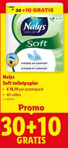 Lidl Nalys soft toiletpapier aanbieding