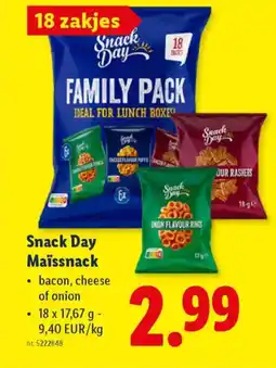 Lidl Snack day maïssnack aanbieding