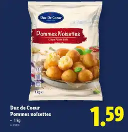 Lidl Duc de coeur pommes noisettes aanbieding