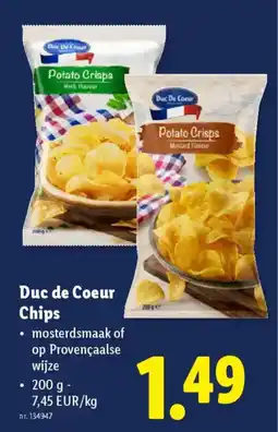 Lidl Duc de coeur chips aanbieding