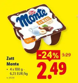Lidl Zott monte aanbieding