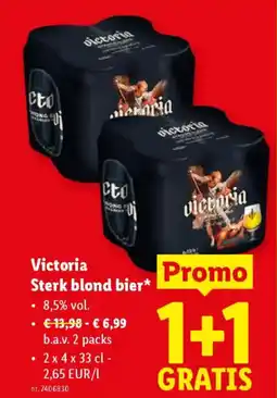 Lidl Victoria sterk blond bier aanbieding