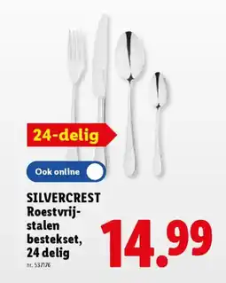 Lidl Silvercrest roestvrij stalen bestekset aanbieding