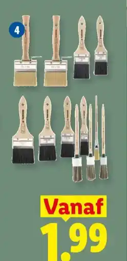 Lidl Parkside onderhoudsproducten verfkwasten aanbieding