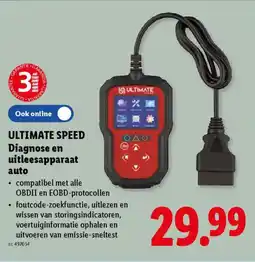 Lidl Ultimate speed diagnose en uitleesapparaat auto aanbieding