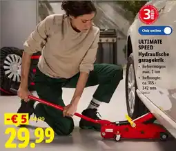 Lidl Ultimate speed hydraulische garagekrik aanbieding
