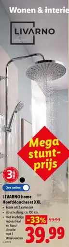 Lidl Livarno home hoofddoucheset XXL aanbieding