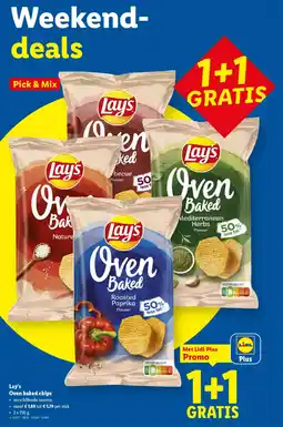 Lidl Lay's Oven baked chips aanbieding