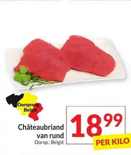 Intermarché Châteaubriand van rund aanbieding
