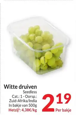 Intermarché Witte druiven aanbieding