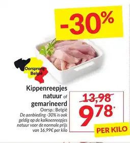 Intermarché Kippenreepjes natuur of gemarineerd aanbieding
