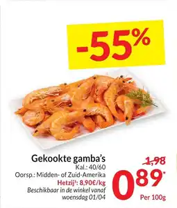 Intermarché Gekookte gamba's aanbieding