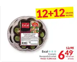 Intermarché Escal Escargots Bourgondisch recept aanbieding