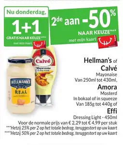 Intermarché Hellman's of Calvé Mayonaise aanbieding