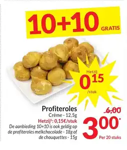 Intermarché Profiteroles Crème aanbieding