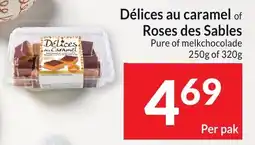 Intermarché Délices au caramel of Roses des Sables aanbieding
